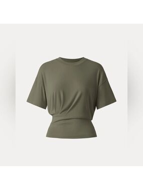New OGL Sandwashed Crewneck Short Sleeve Tucked
Tee - Olive Size M